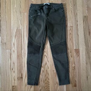 Zara Basic Denim Moto Jeggings